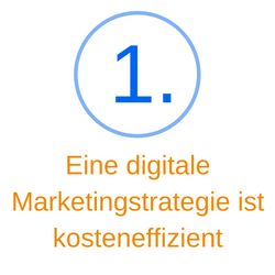 Punkt 1 eine digitale Marketingstrategie ist kosteneffizient